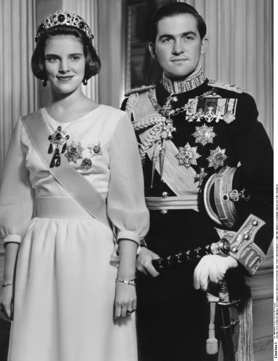 Dronning Anne-Marie og kong Konstantin