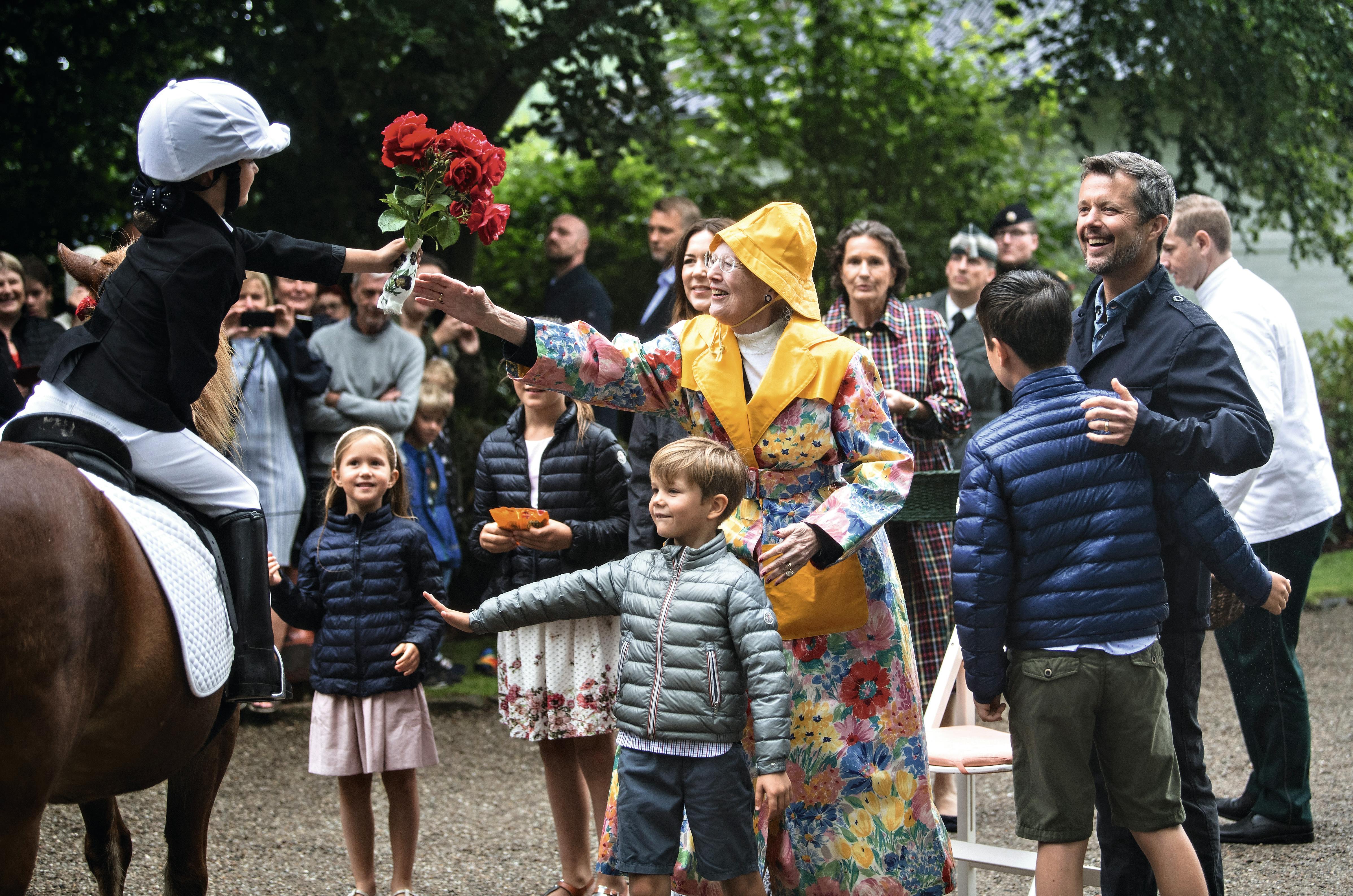 Dronning Margrethe og kronprinsfamilien