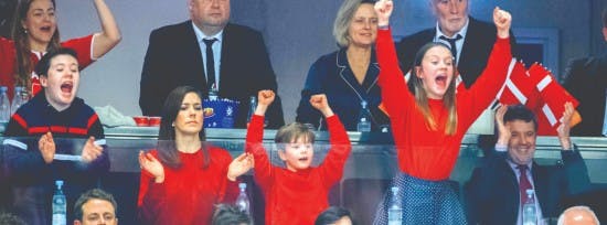 Kronprinsfamilien til VM-finale i 2019