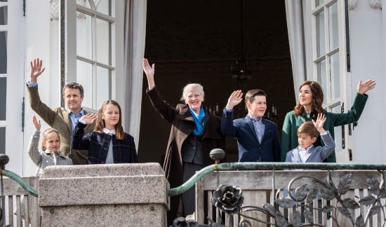 Dronning Margrethe og kronprinsfamilien