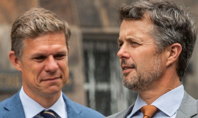 Morten Roland Hansen og kronprins Frederik