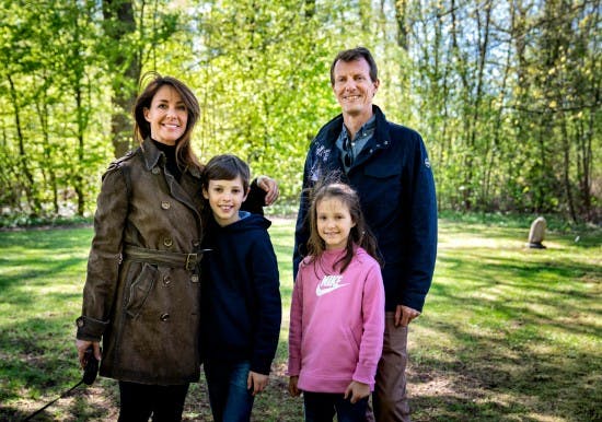 Prinsesse Marie, prins Henrik, prinsesse Athena og prins Joachim