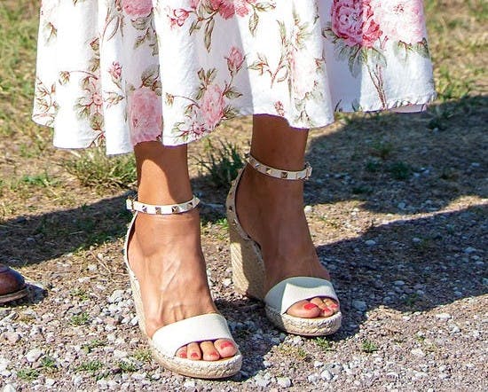 Madeleines Valentino-sandaler
