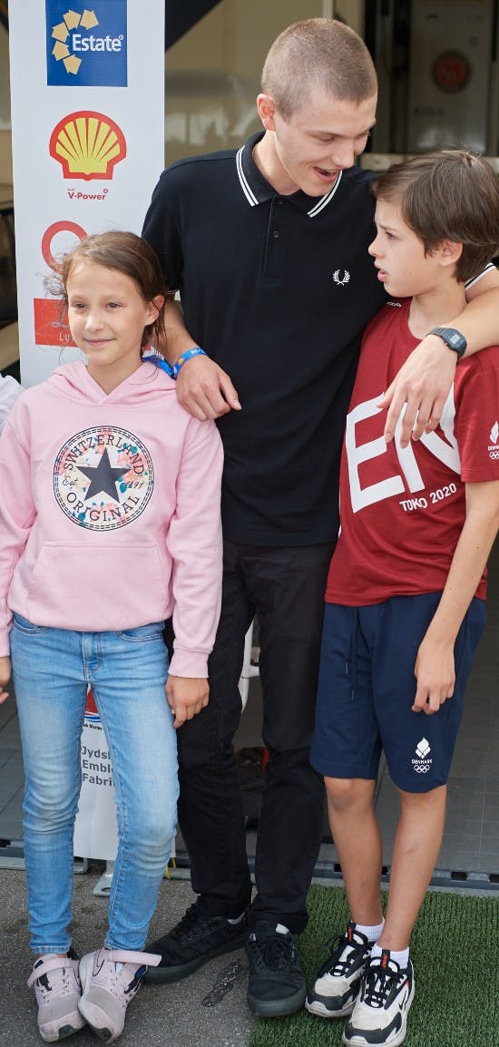 Prinsesse Athena, prins Felix og prins Henrik