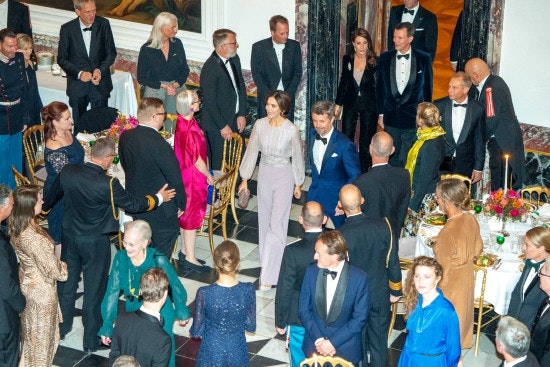 Droning Margrethe, kronprinsparret og prins Joachim og prinsesse Marie