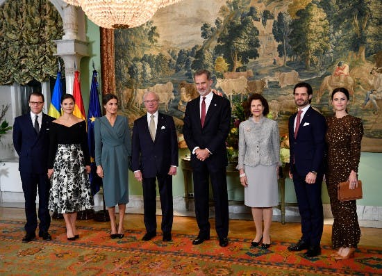 Daniel, Victoria, Letizia, Carl Gustaf, Felipe, Silvia, Carl Philip og Sofia