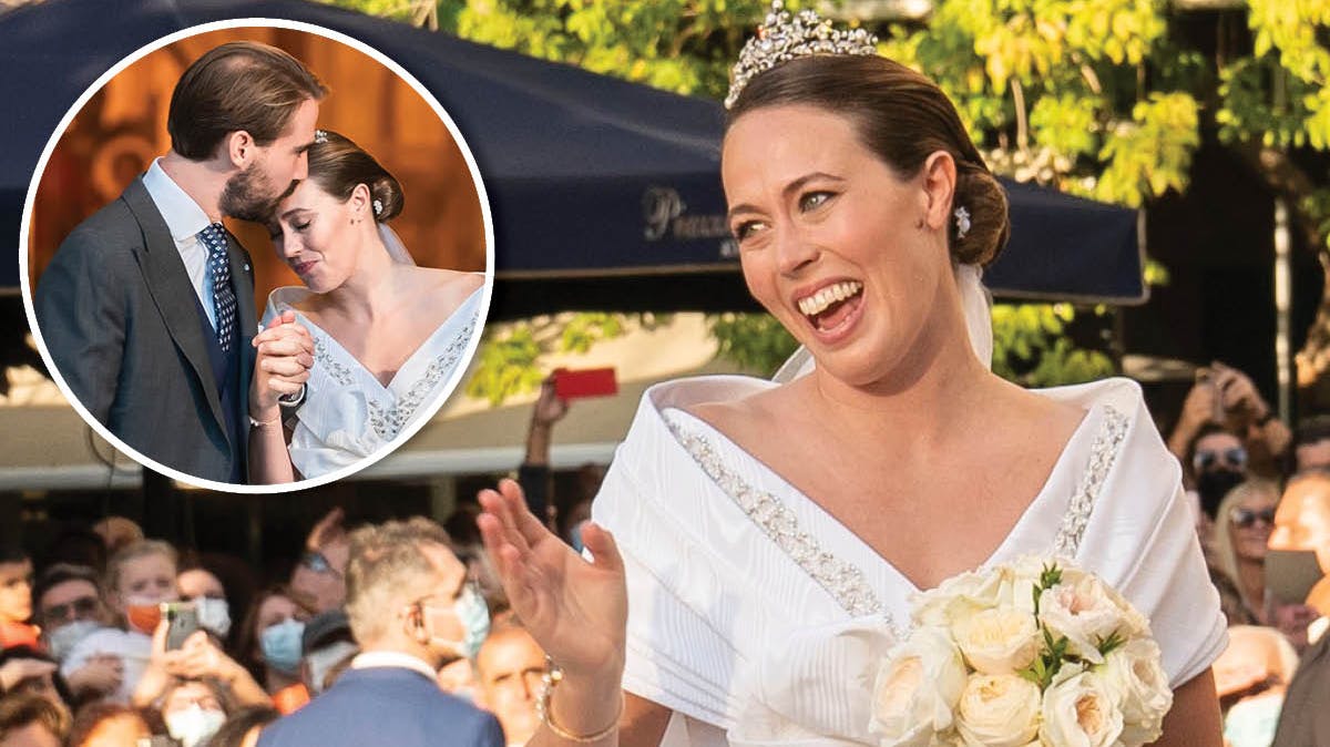 Prins Philippos og prinsesse Nina blev kirkeligt viet den 23. oktober 2021.