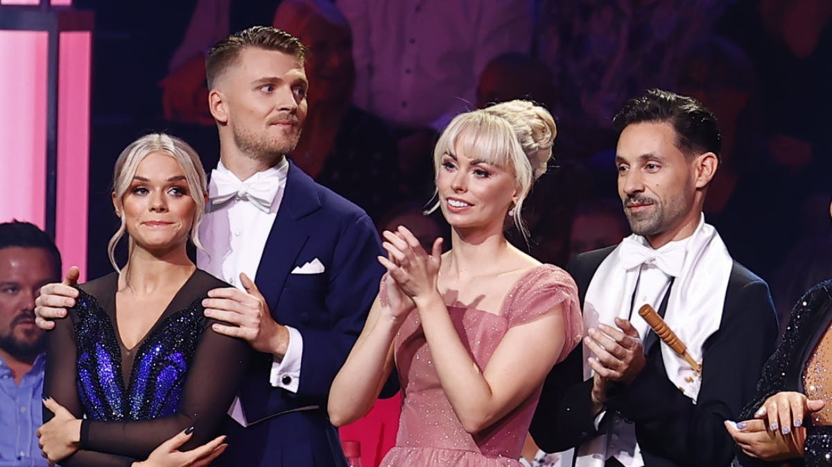 Asta Björk, Daniel Wagner, Jenna Bagge og Joel Hyrland var i omdans