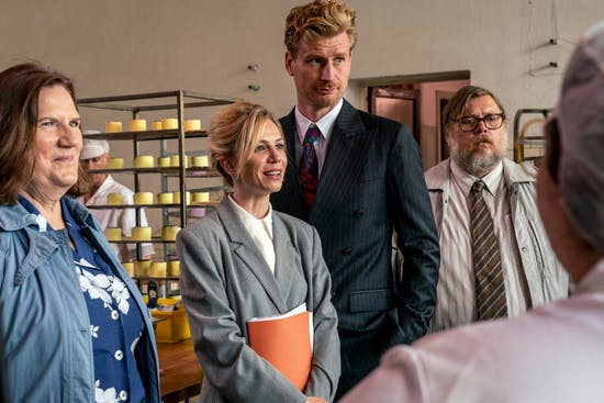 Andreas Jebro og Nicolas Bro spiller sammen i filmen "Kagefabrikken". 