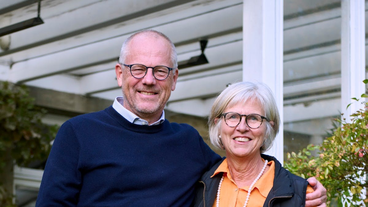 Jens Lundgren med sin hustru, Bettina Lundgren