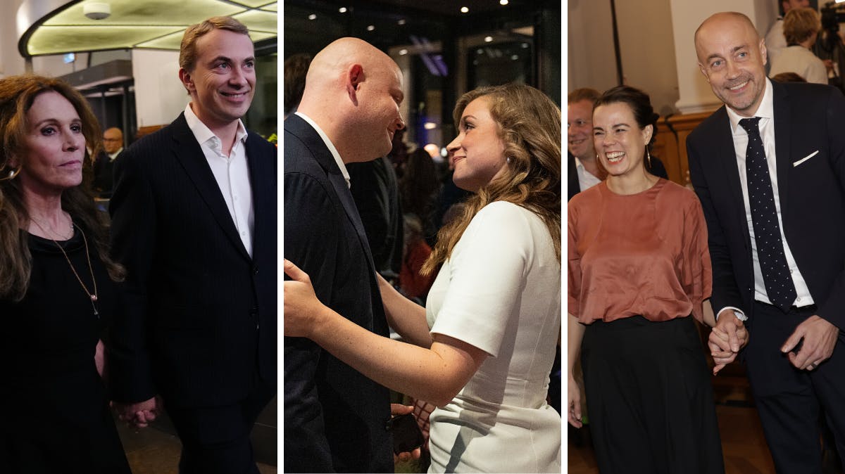 Morten Messerschmidt og Dot Wessman, Jakob Engel-Schmidt og Camilla Søe samt Magnus Heunicke og Nina Groes