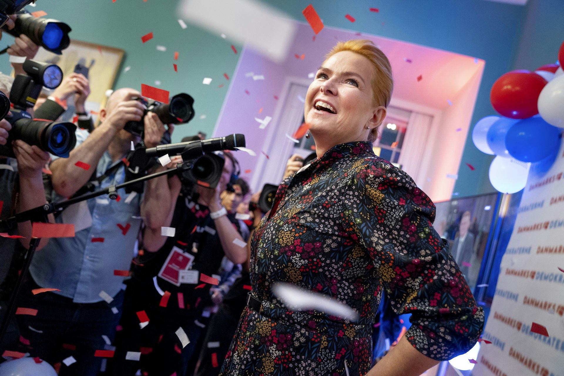 Inger Støjberg på valgaftenen 1. november