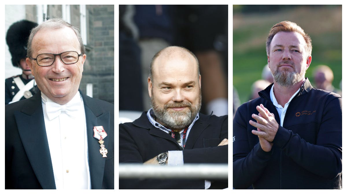 Kjeld Kirk Kristiansen, Anders Holch Povlsen og Jacob Brunsborg indtager henholdvis første-, anden- og fjerdepladsen på listen over landets 100 rigeste.