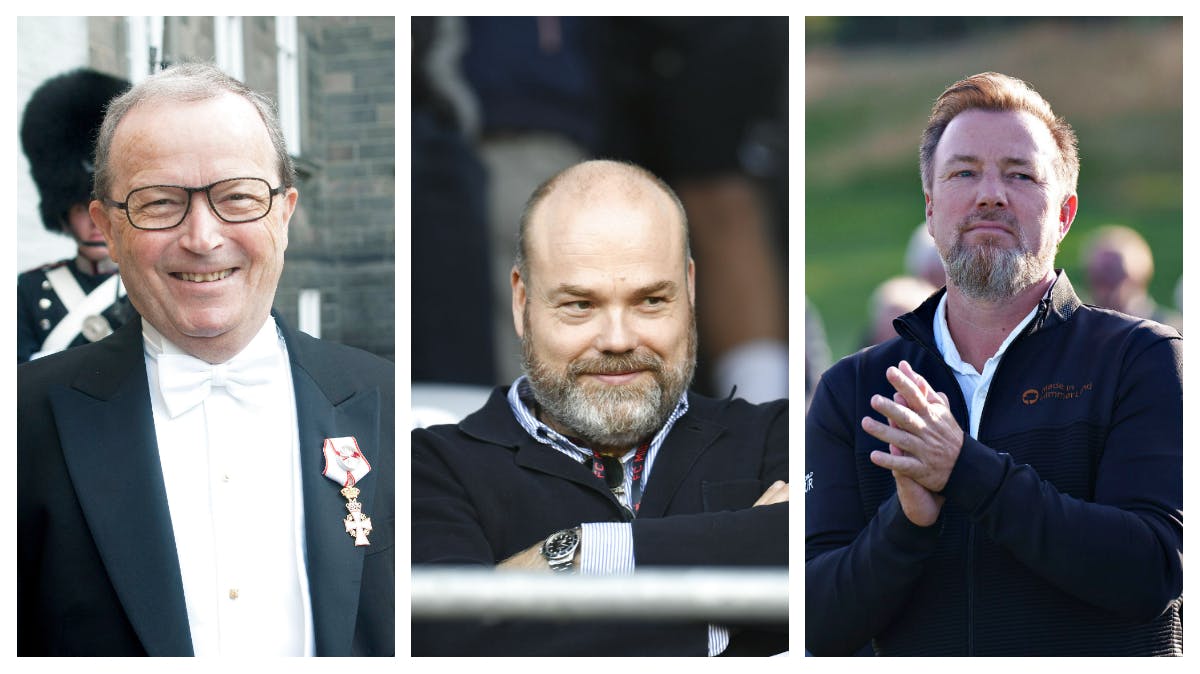 Kjeld Kirk Kristiansen, Anders Holch Povlsen og Jacob Brunsborg indtager henholdvis første-, anden- og fjerdepladsen på listen over landets 100 rigeste.