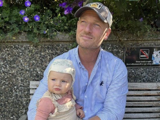 Lasse Sjørslev og Molly.