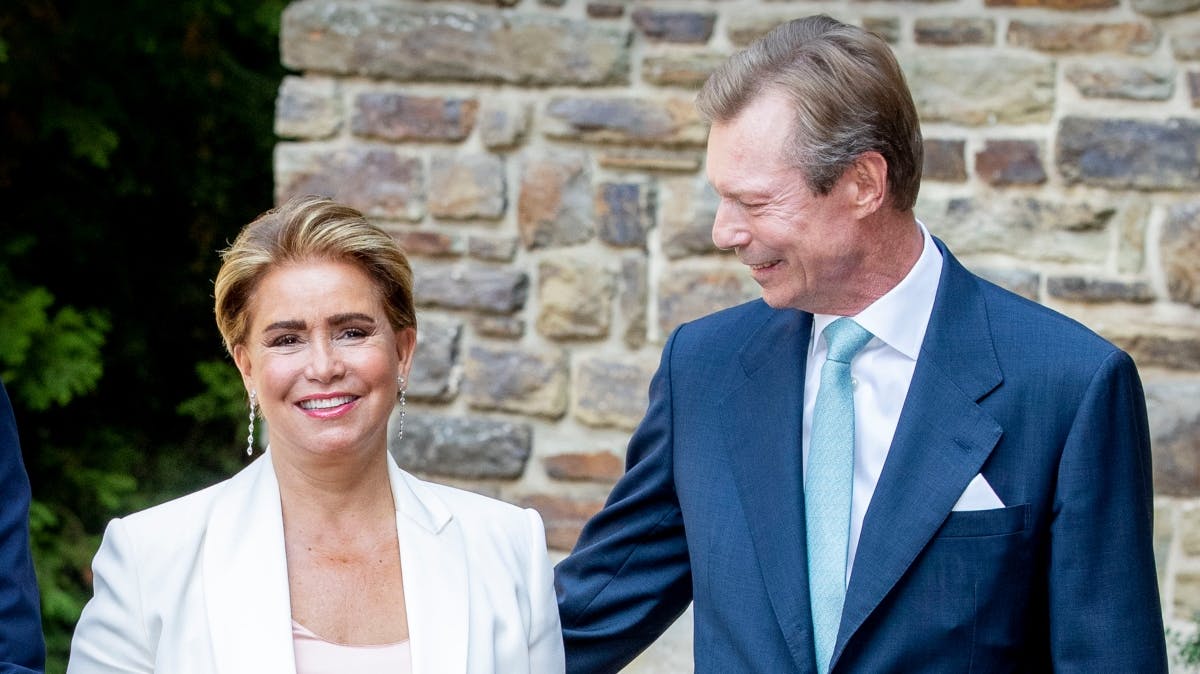 Storhertuginde Maria Teresa med sin mand, storhertug Henri