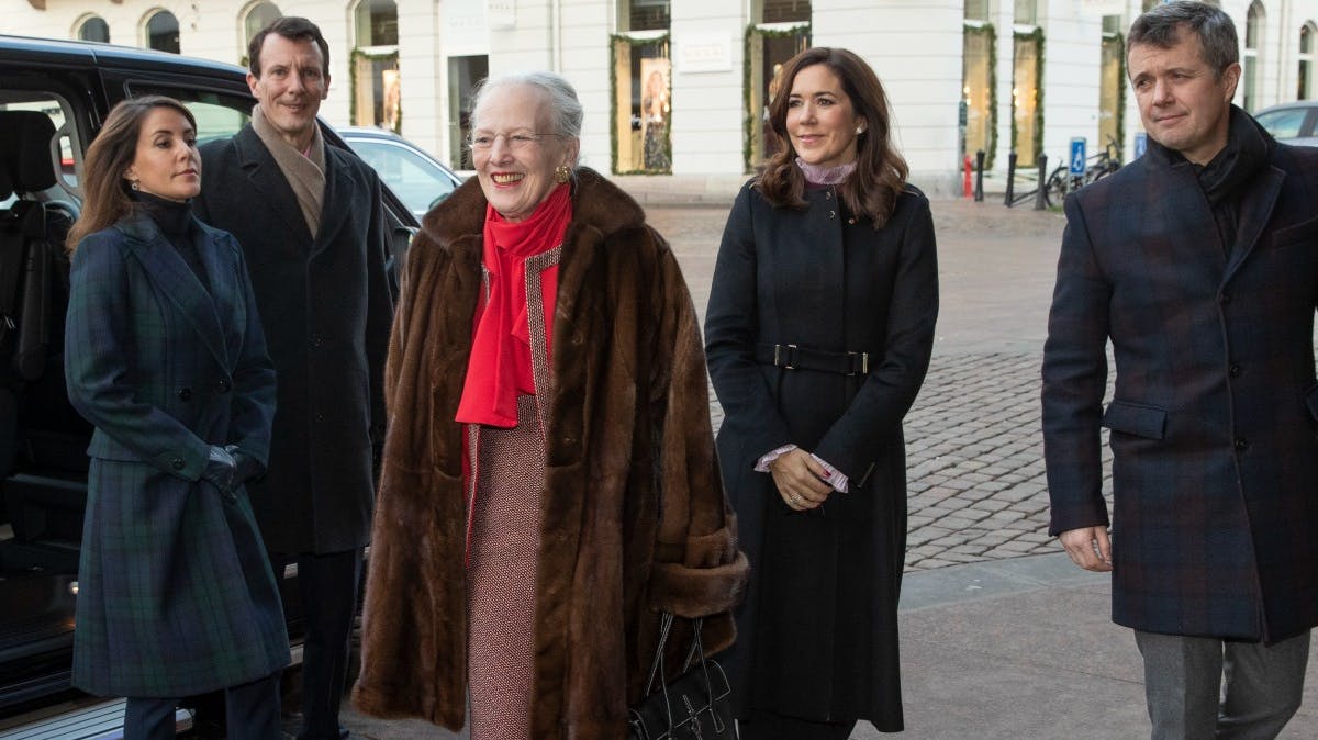 Dronning Margrethe, kronprinsparret og prinseparret