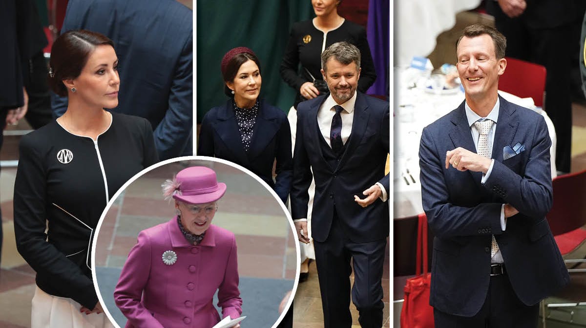 Fotomontage: Den kongelige familie.