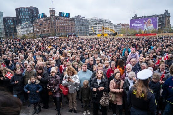 Rådhuspladsen klar til fest