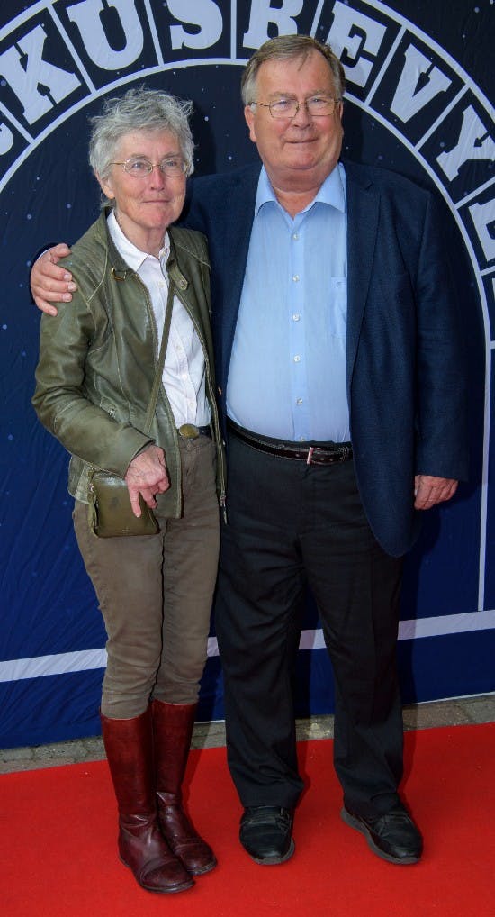 Christina og Claus til premiere på Cirkus Revyen i 2019.