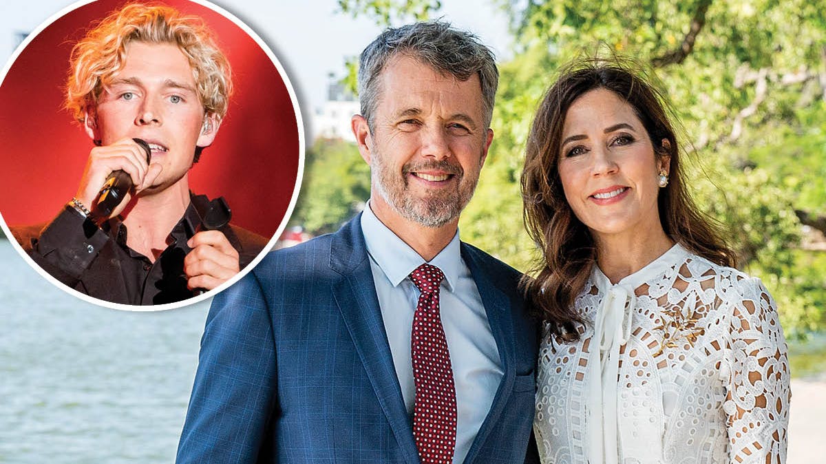 Kronprinsparret og Christopher.