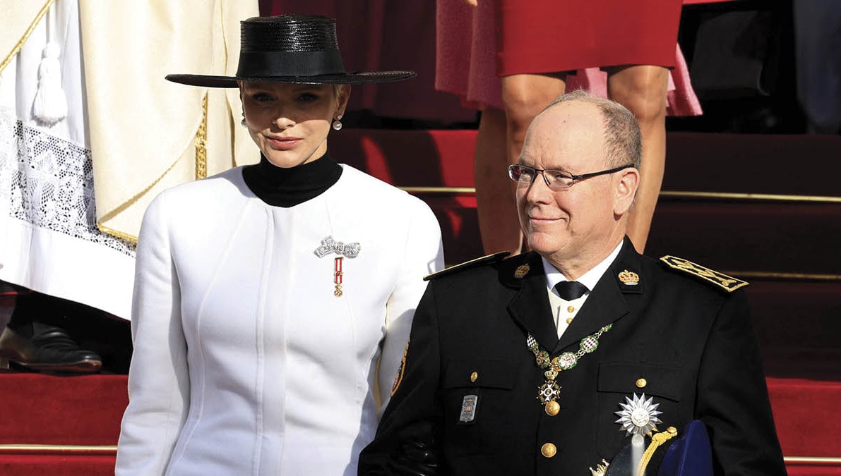 Fyrstinde Charlene, fyrst Albert og tvillingerne til Monacos Nationaldag 2022.