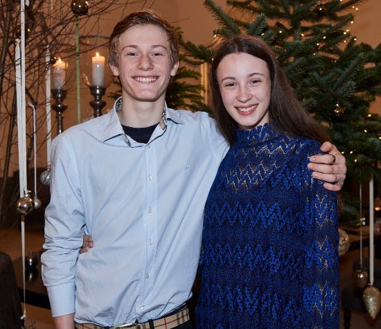 Albert Rosin Harson og Josephine Højbjerg i 2017. 