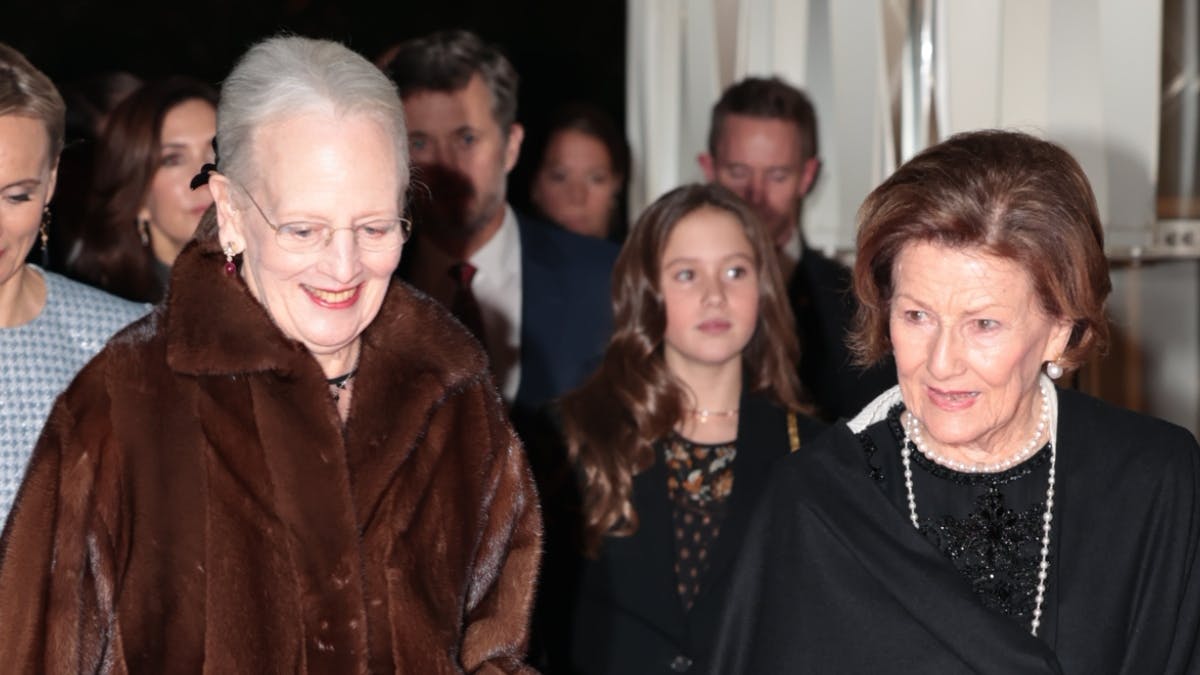 Dronning Margrethe og dronning Sonja
