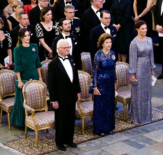 Kongeparret og kronprinsesse Victoria