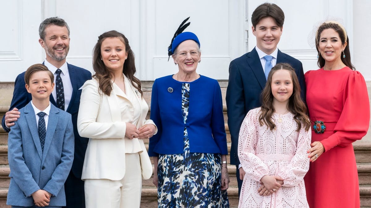 Kronprinsfamilien og dronning Margrethe