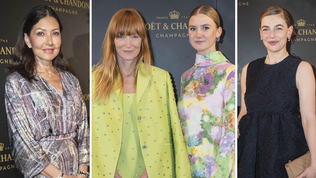 Kendte til Möet & Chandon-fest på Statens Museum for Kunst.