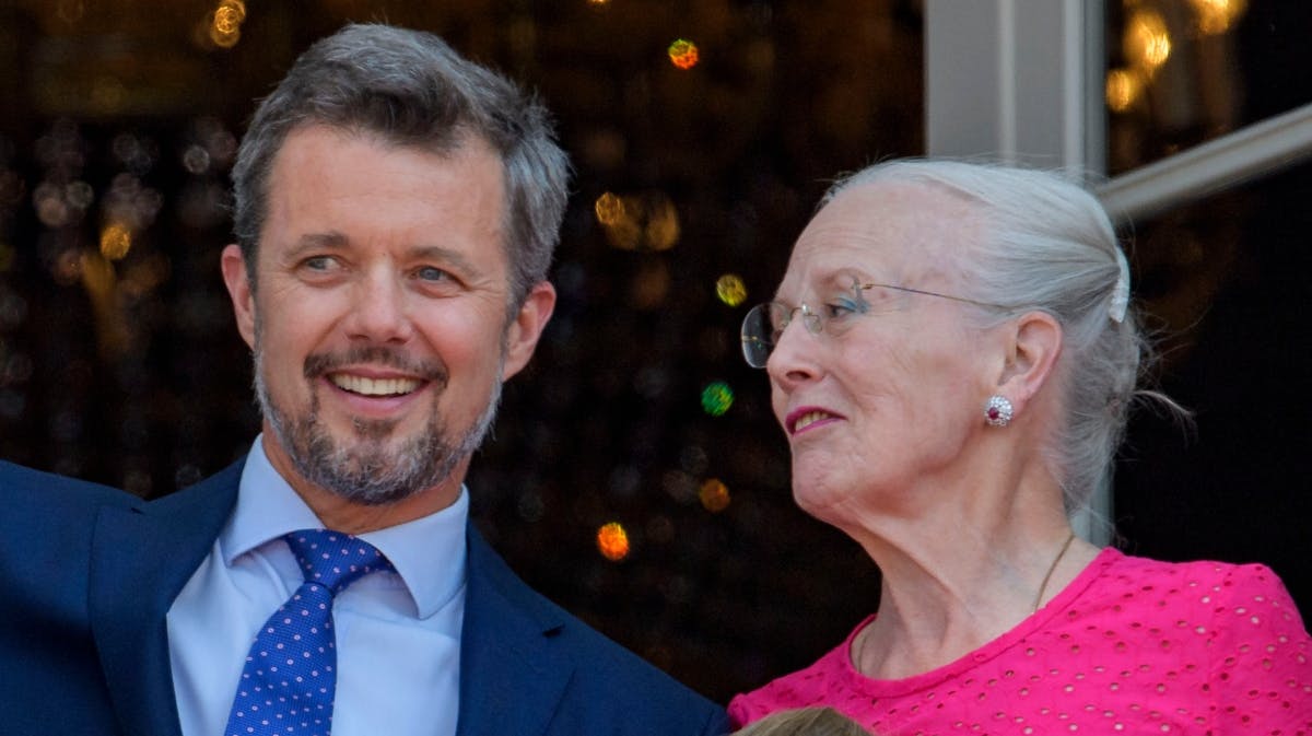 Kronprins Frederik og dronning Margrethe