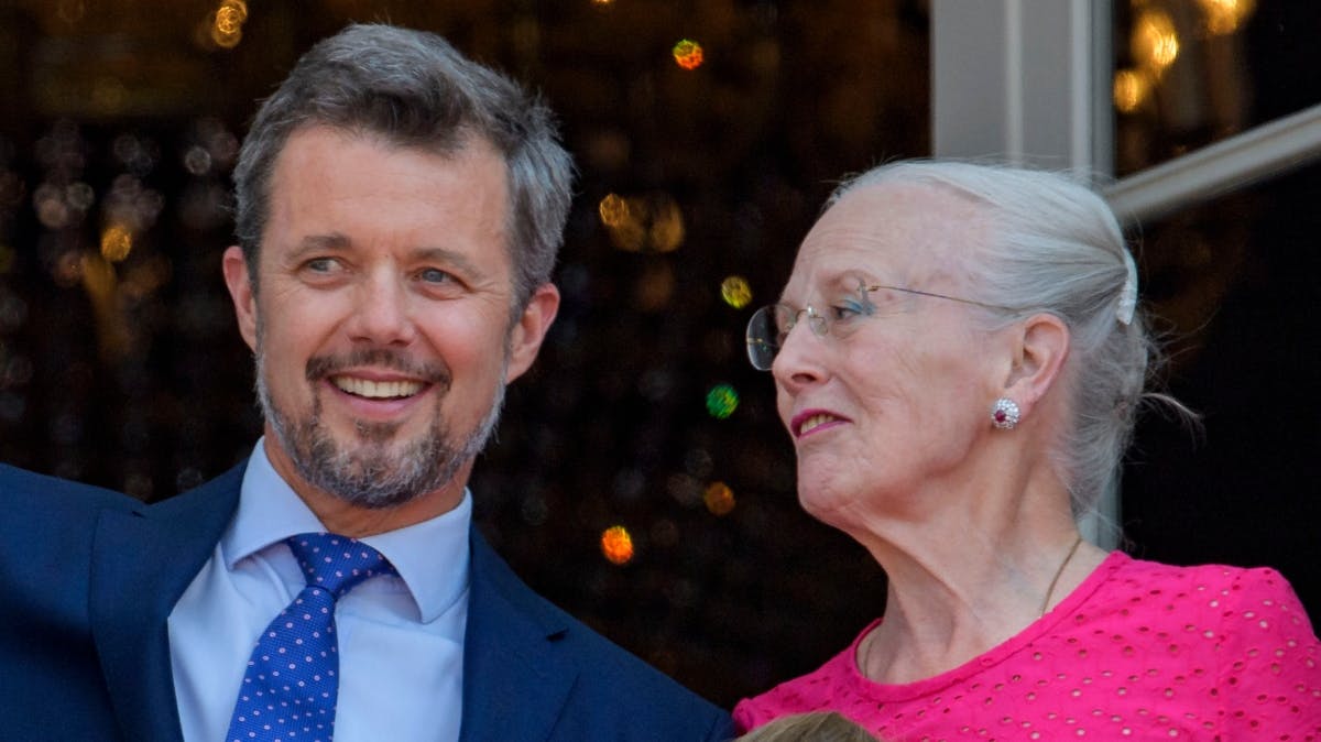 Kronprins Frederik og dronning Margrethe
