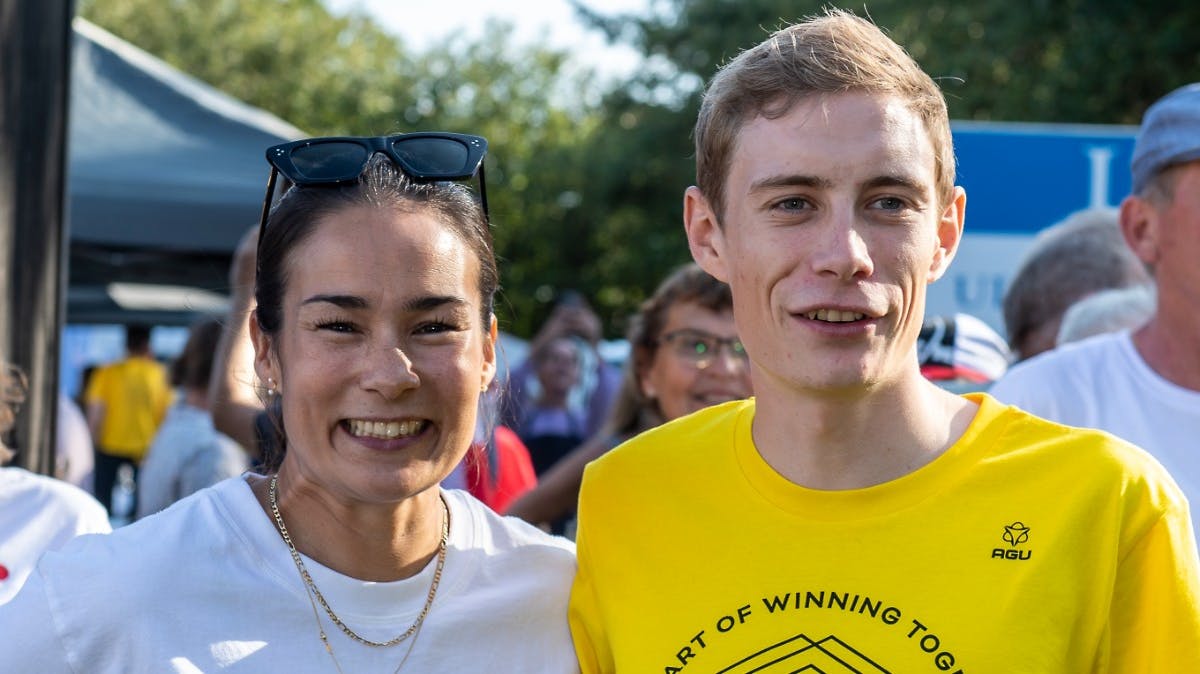 Trine Marie Hansen og Jonas Vingegaard