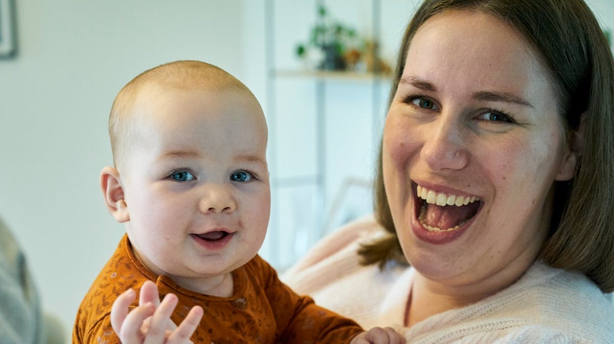 Kathrine og datteren Lenora