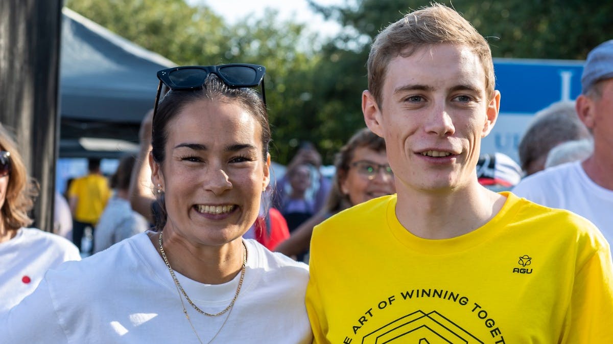 Trine Marie Hansen og Jonas Vingegaard