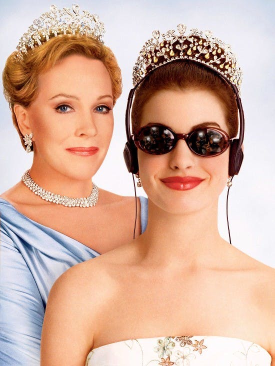 Julie Andrews og Anne Hathaway