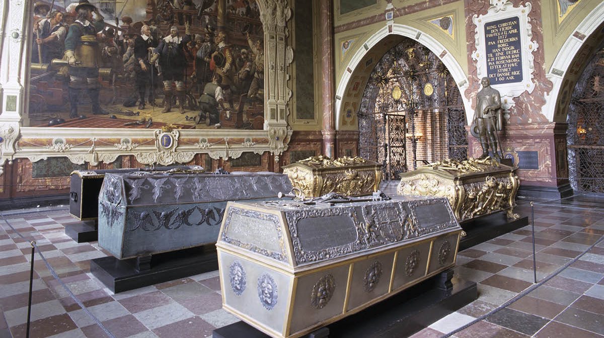 Interiør fra Roskilde Domkirke. Christian Den 4.'s Kapel.