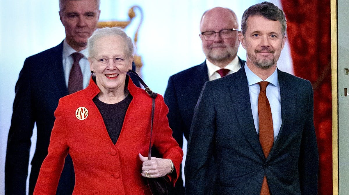 Dronning Margrethe og kronprins Frederik