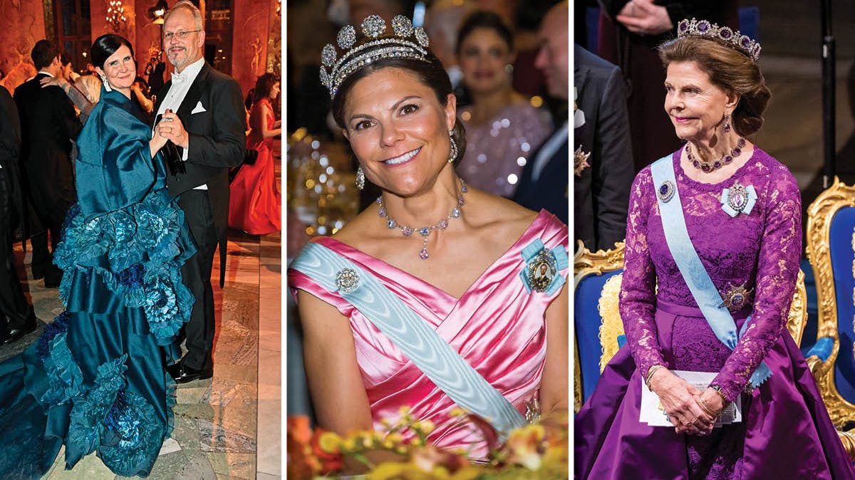 Der var et hav af smukke og overdådige gallakjoler til Nobelfesten 2022. 