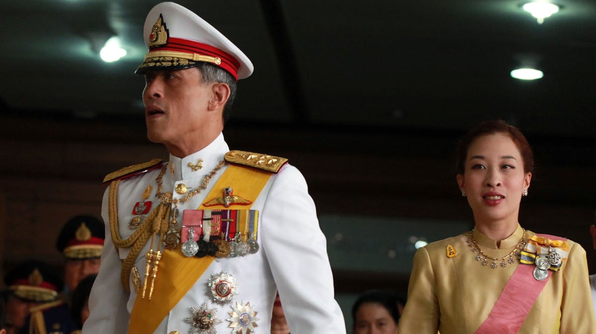 Kong Maha Vajiralongkorn og prinsesse Bajrakitiyabha