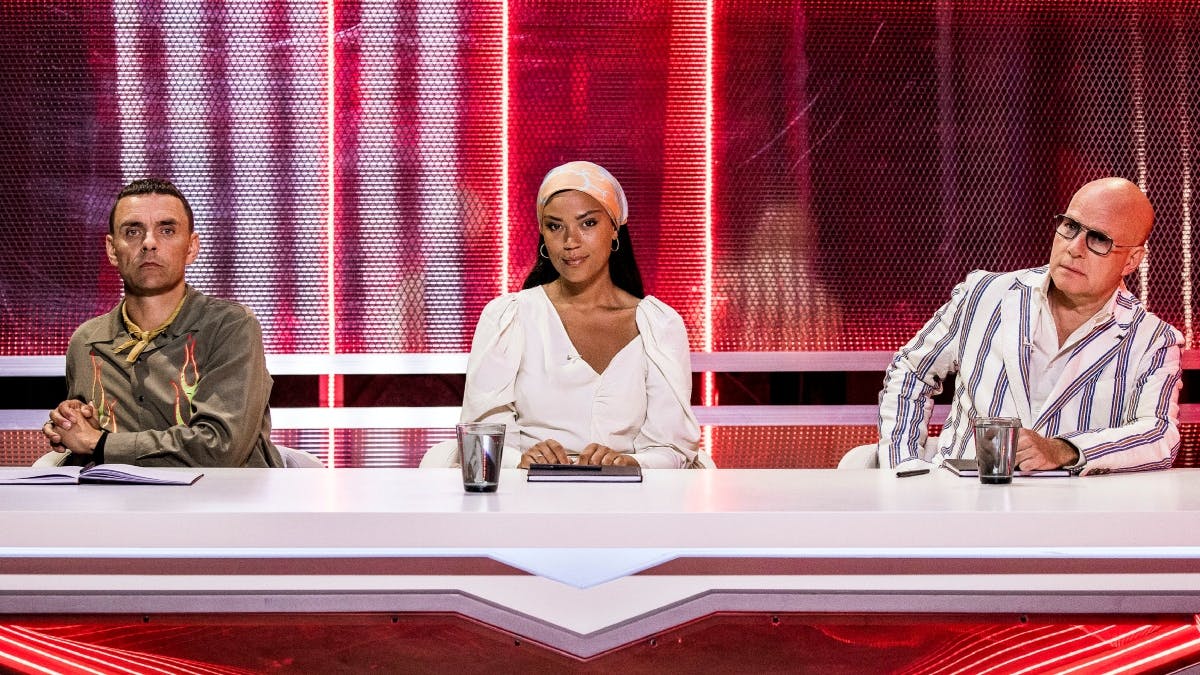 "X Factor"-dommerne Simon Kvamm, Kwamie Liv og Thomas Blachman