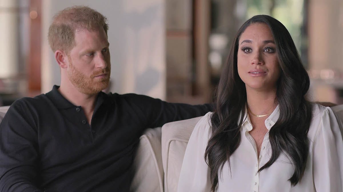 Harry og Meghan i Netflix-dokumentaren. 