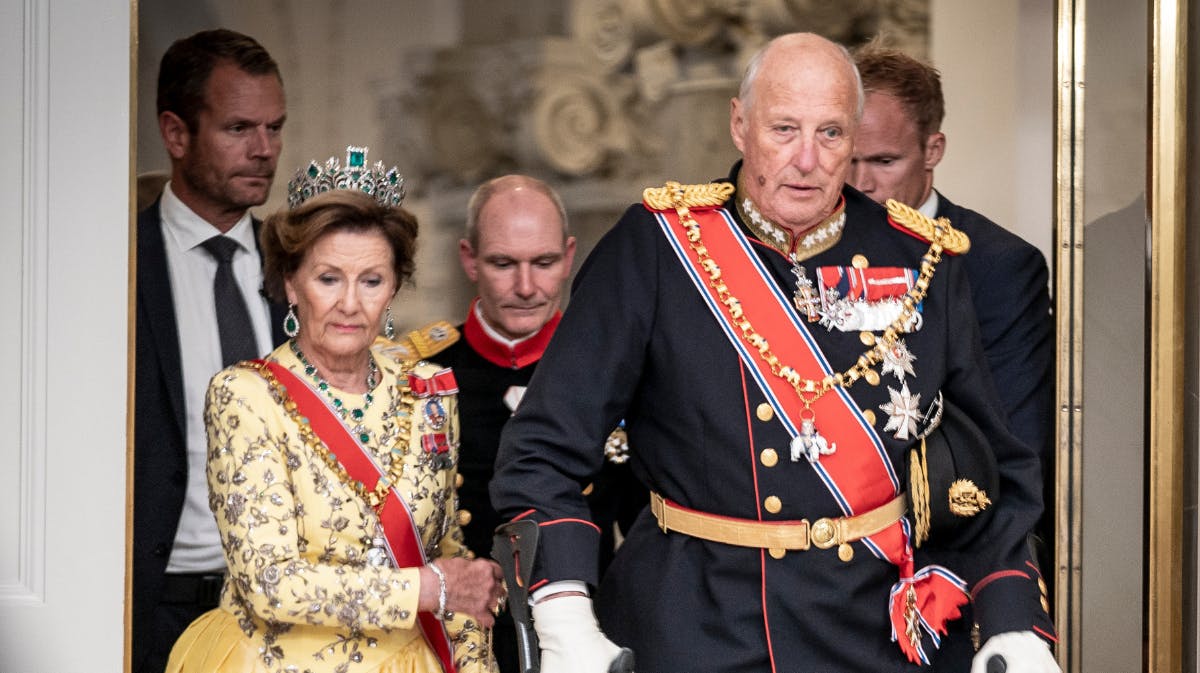 Dronning Sonja og kong Harald af Norge 