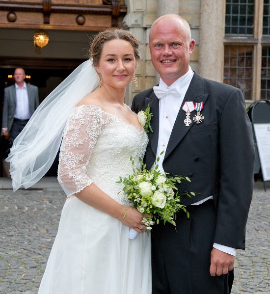 Josefine Kofoed og Peter Christensen blev gift i 2016.&nbsp;

