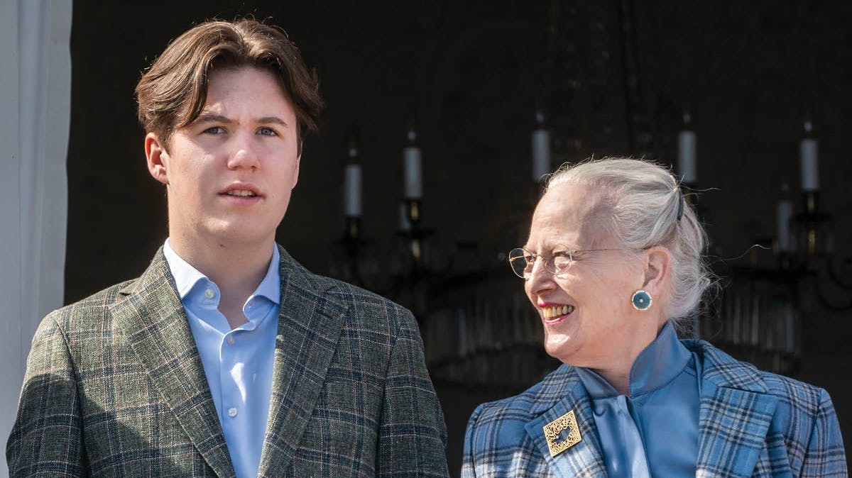 Prins Christian og dronning Margrethe.