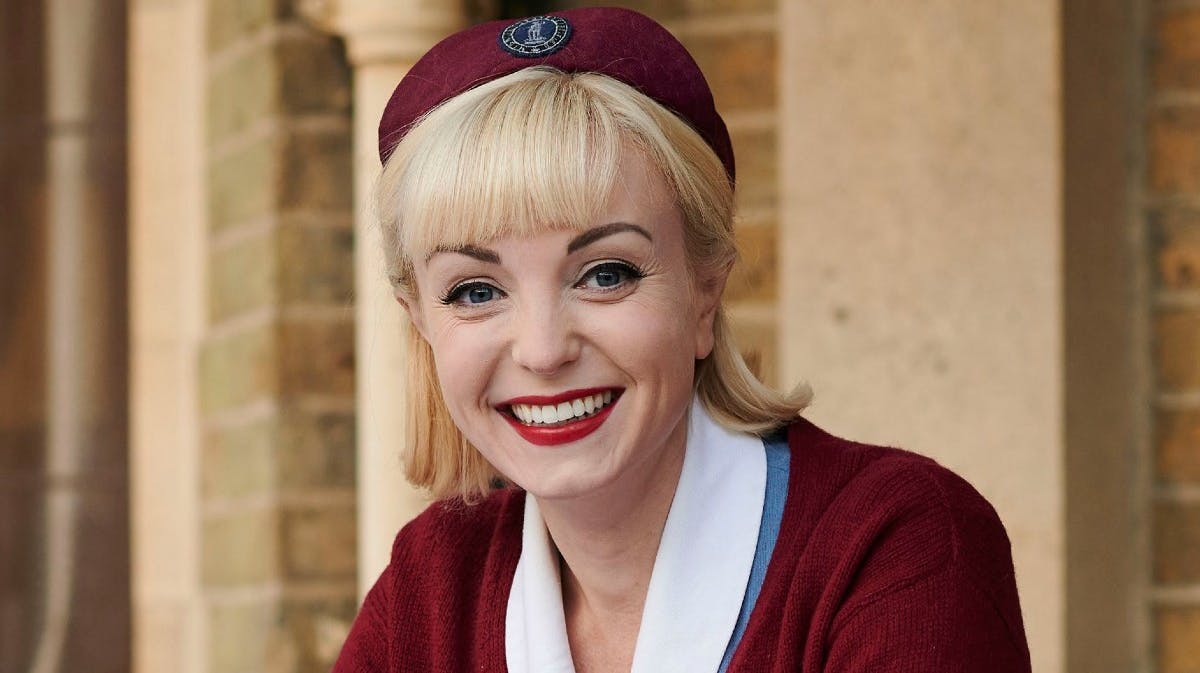 Helen George som Trixie i "Jordemoderen".