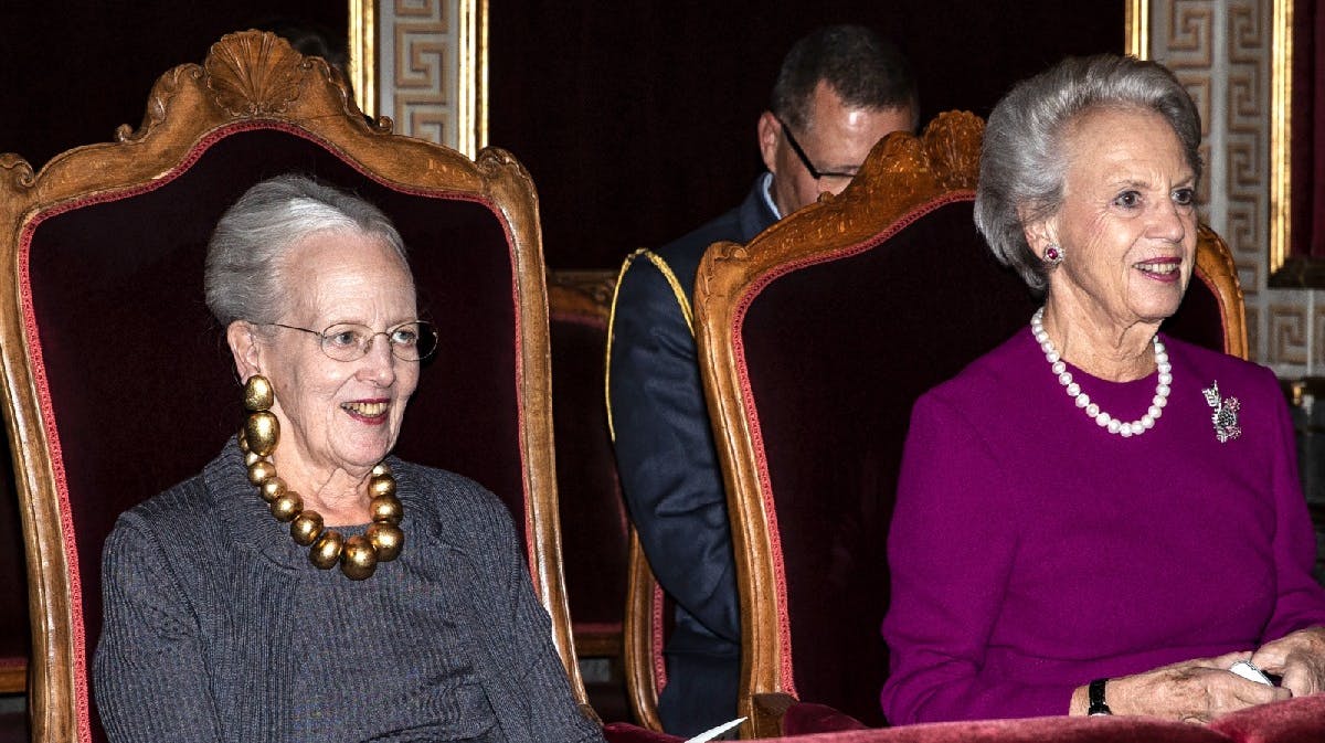 Dronning Margrethe og prinsesse Benedikte