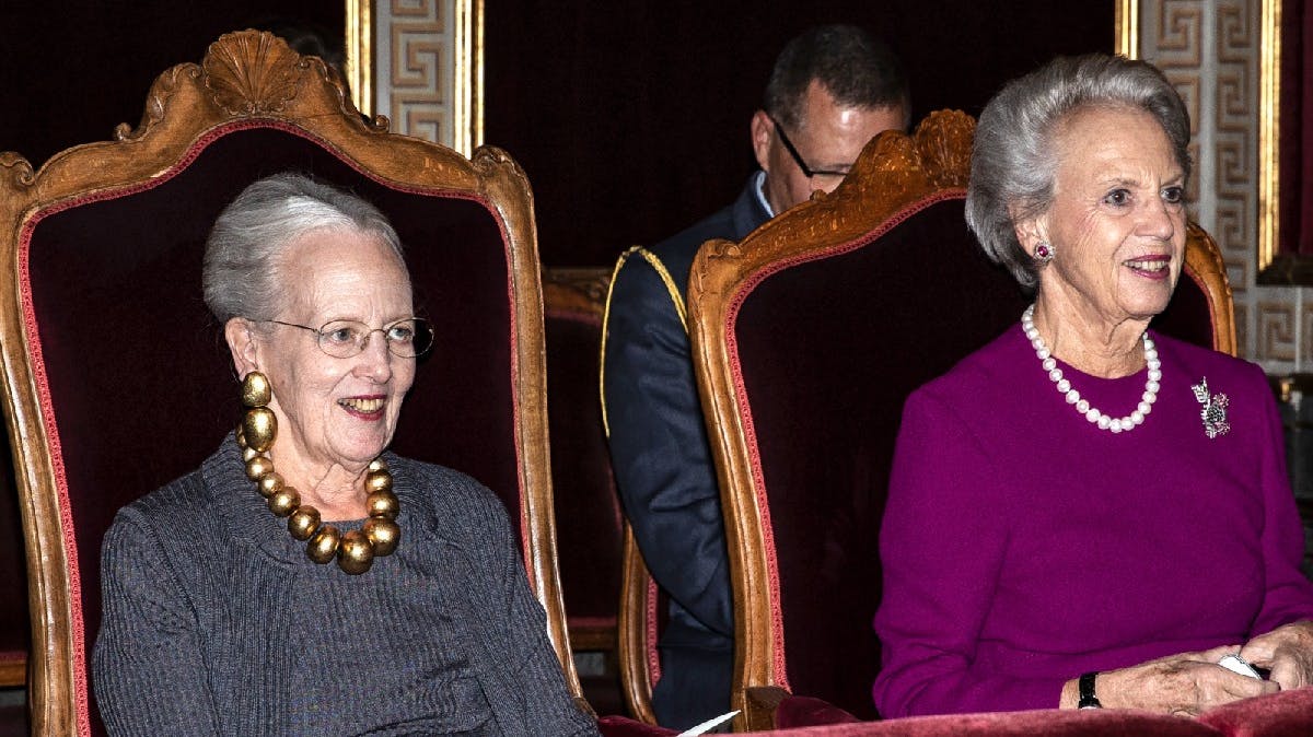 Dronning Margrethe og prinsesse Benedikte