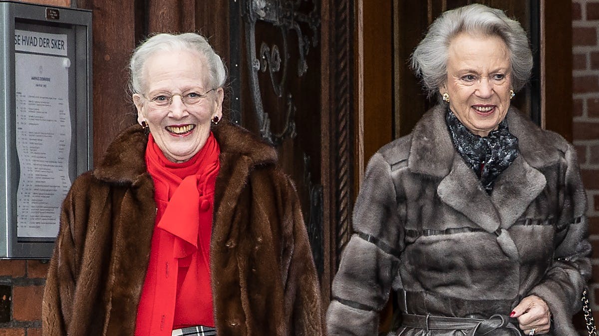 Dronning Margrethe og prinsesse Benedikte.